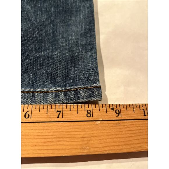 Levi’s 513 Jeans Mens 38x29 Blue Denim Outdoor Y2K Levis Travel Cotton Med Wash - Picture 9 of 10